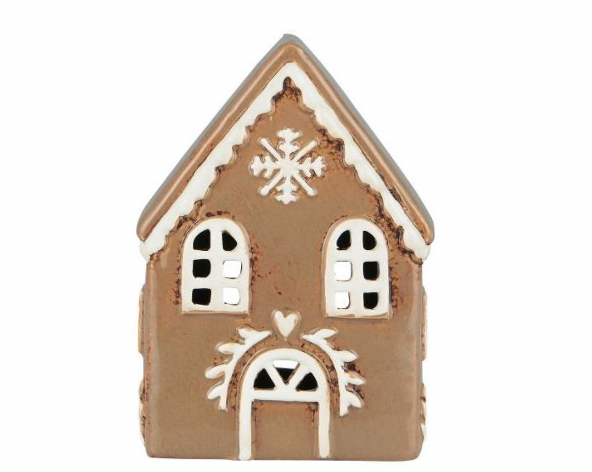 Lantaarnhuisje keramiek - gingerbread