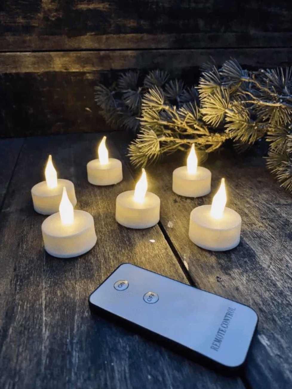 LED Waxinelichtjes met afstandsbediening - 8 st.
