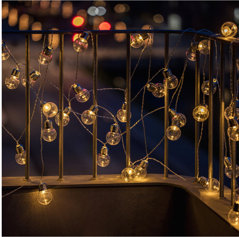 Grote lichtslinger met 50 lampen en timer