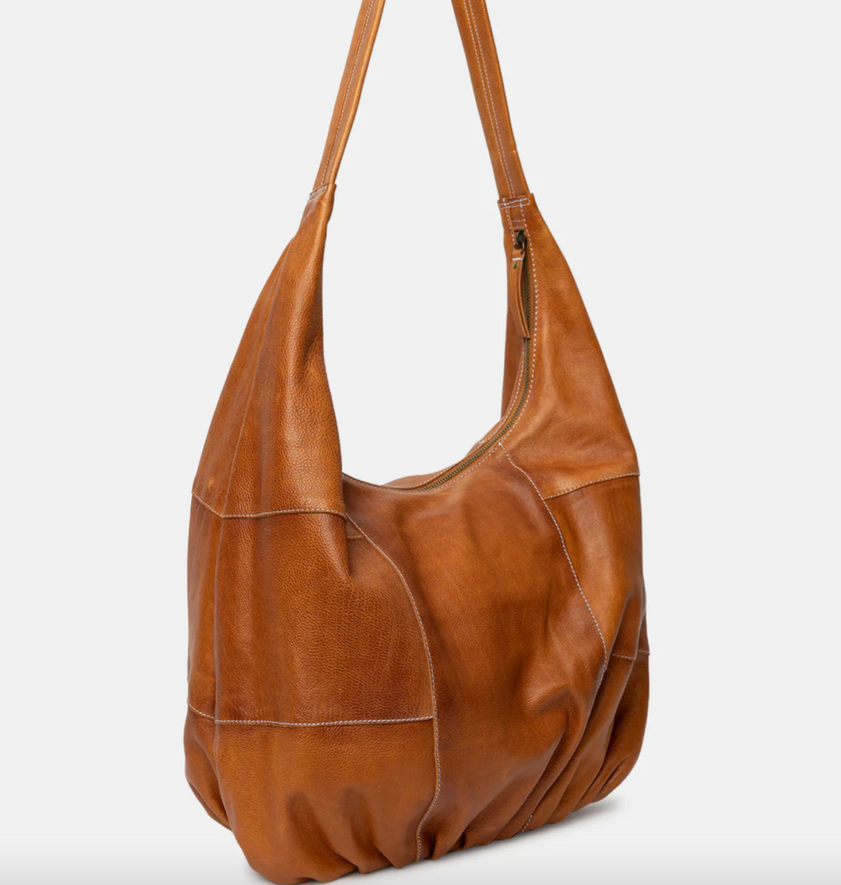 Schoudertas Big cognac