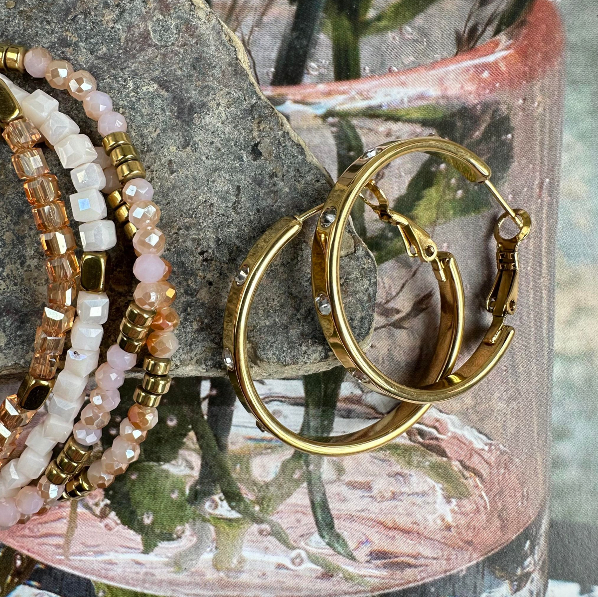 Oorbellen Mindy 18k verguld