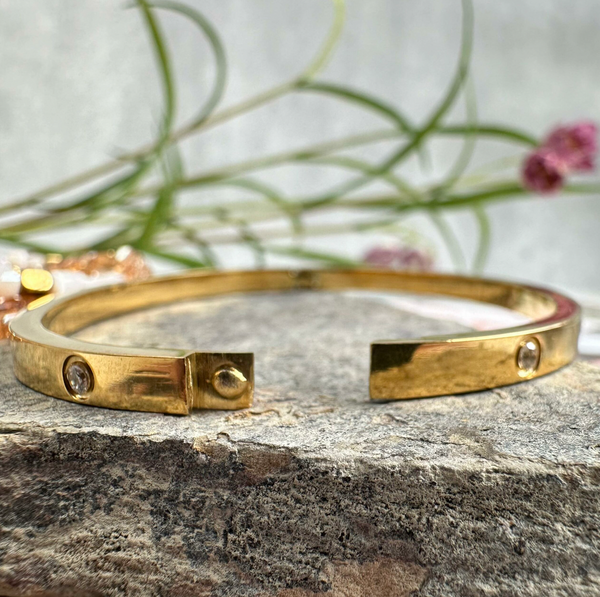 Mindy set met armband en oorbellen - verguld