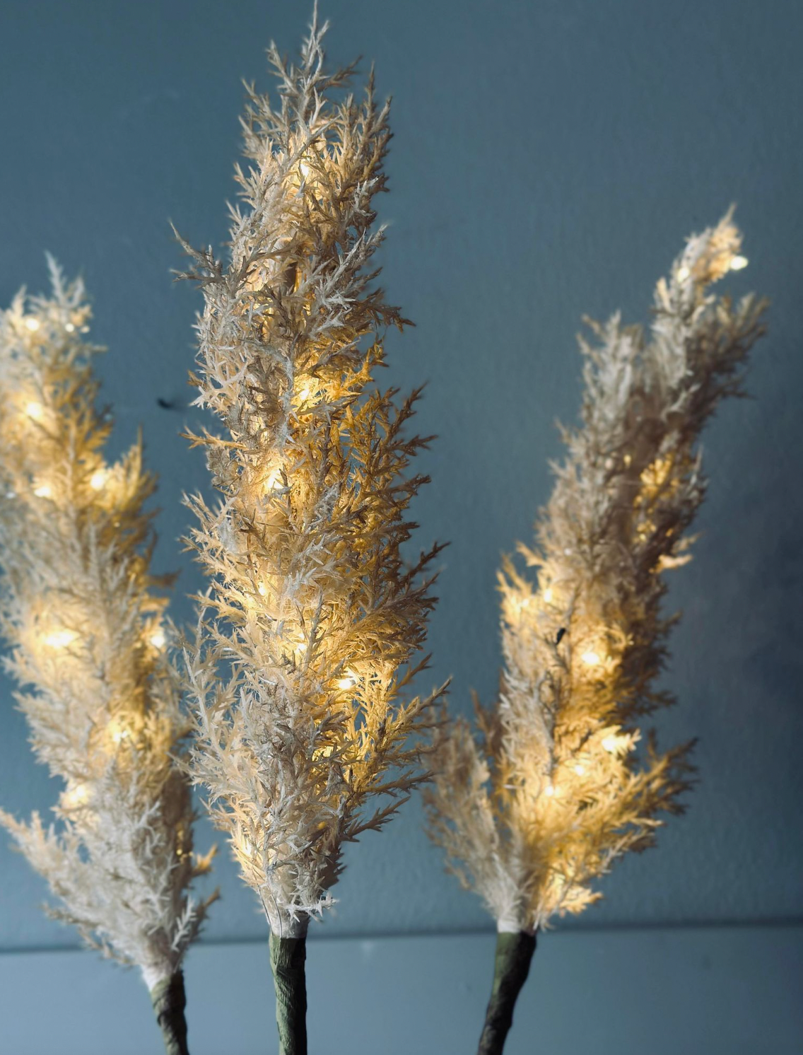 Pampas met LED licht - 118 cm