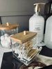Make-up organizer - Acryl met bamboedeksel