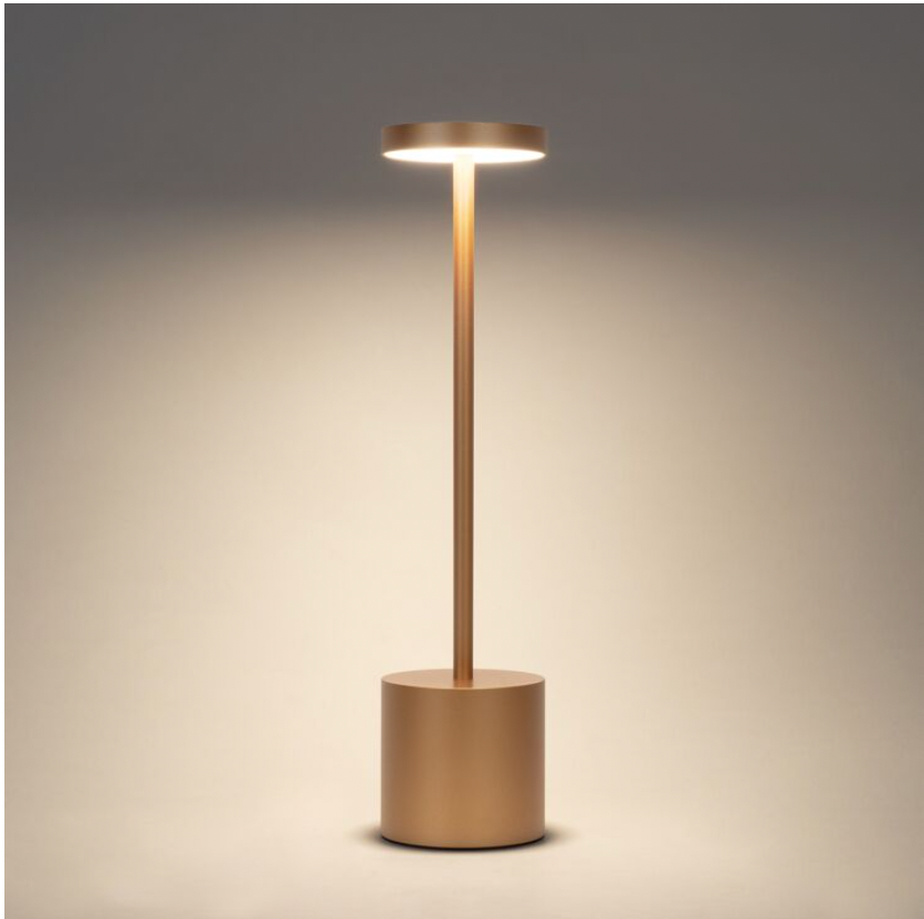 Touch-tafellamp in goud