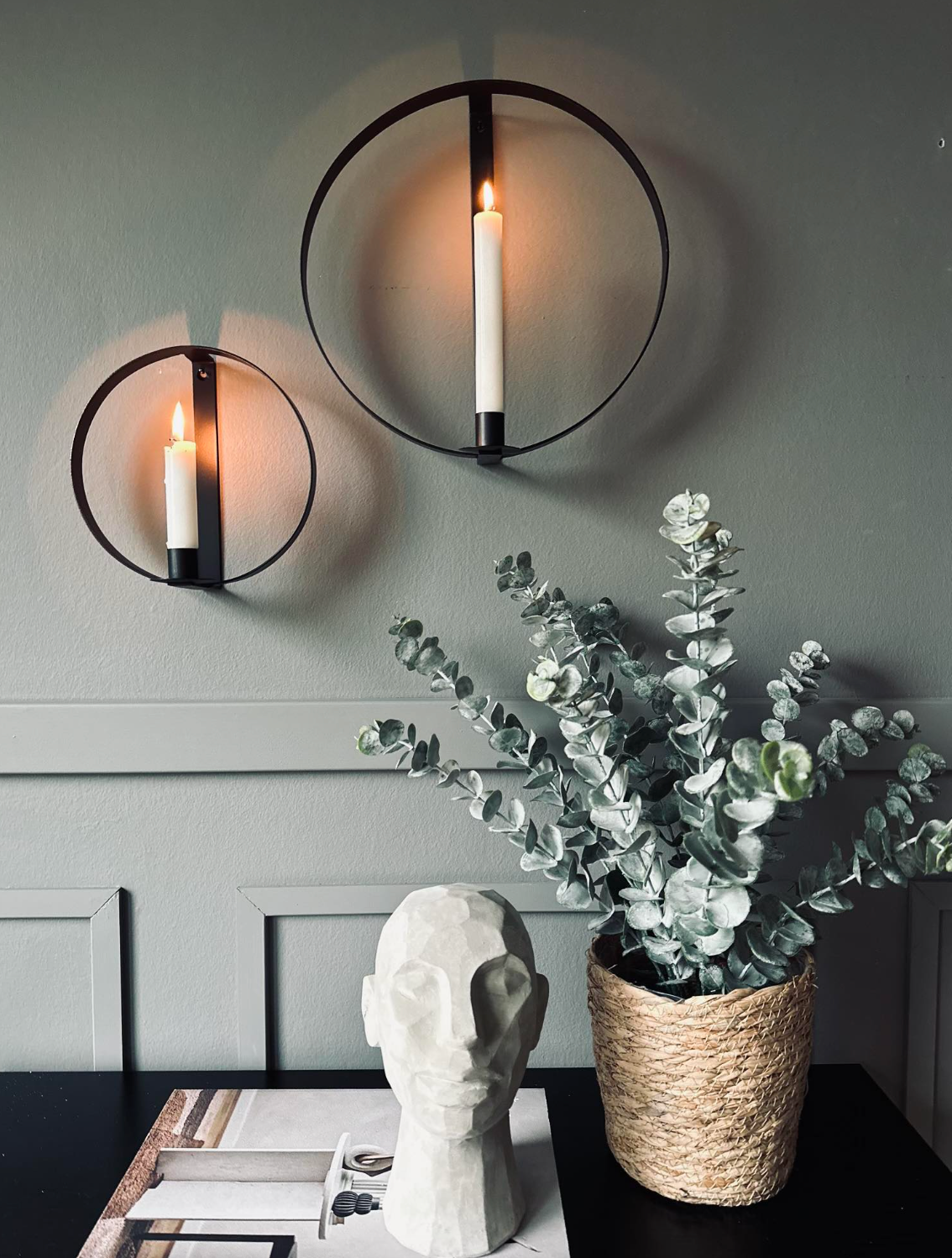 Ring voor dinerkaarsen - Set van 2 stuks