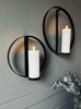 Ring til Bloklys Black - Set van 2 stuks