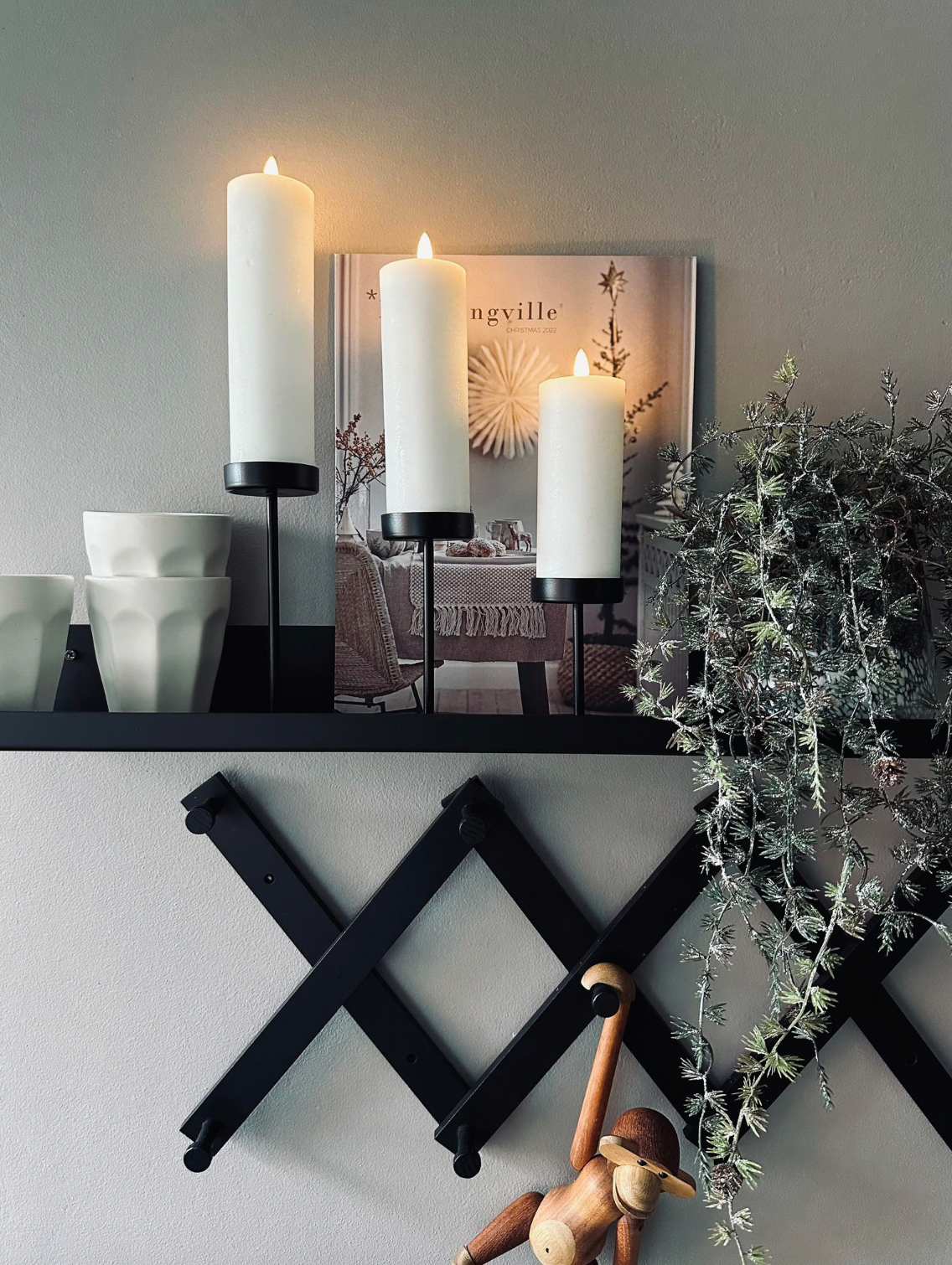 Kandelareset voor stompkaarsen – Black Liva