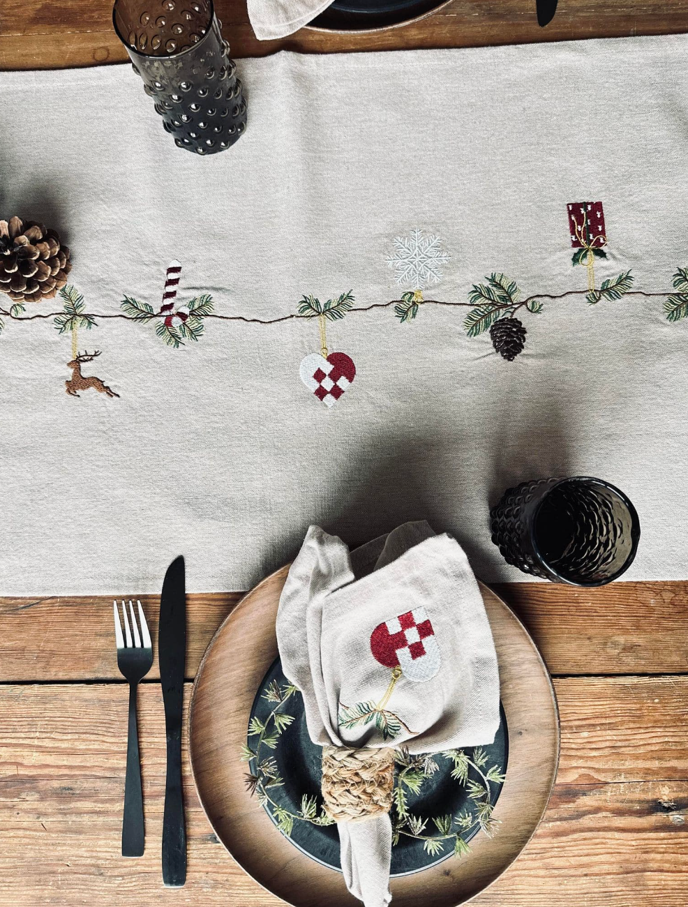 Tafelrunner Kerst Nostalgi 40x240