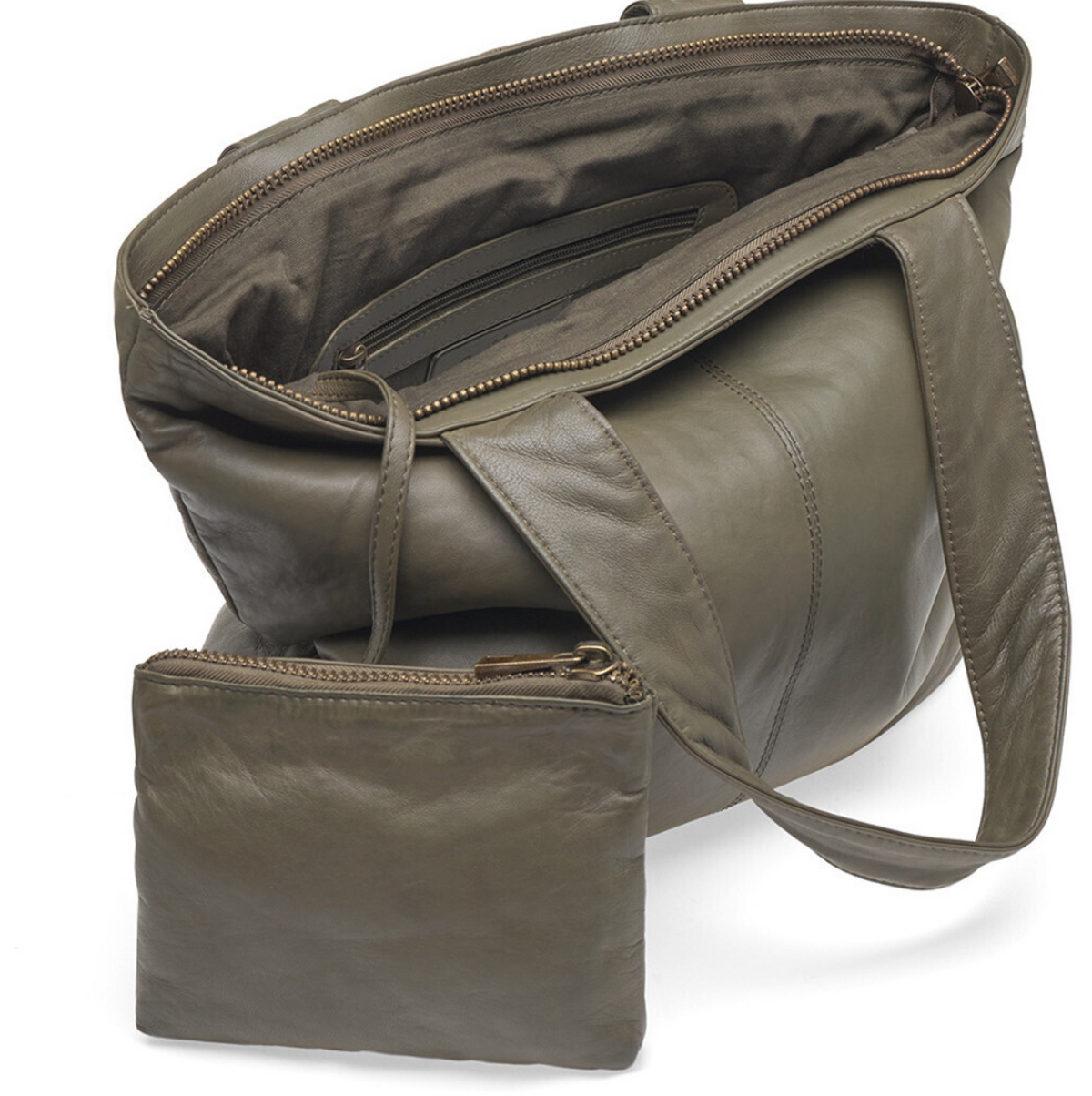 Shopper incl. clutch MILLE - Army