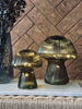 Mushroom met ribbels 20cm - Groen