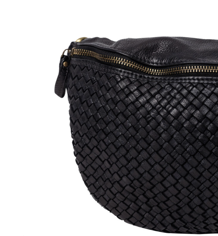 Bumbag JOMA vlecht en studs - Black