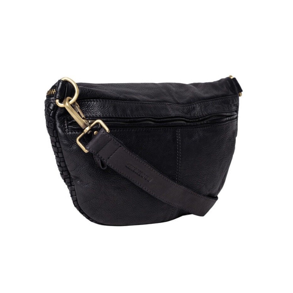 Bumbag JOMA vlecht en studs - Black