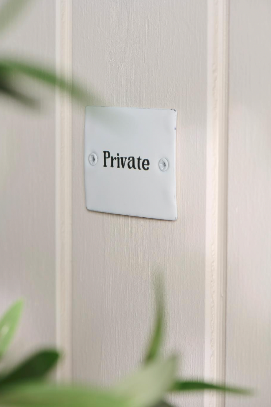 Bordje emalje Private
