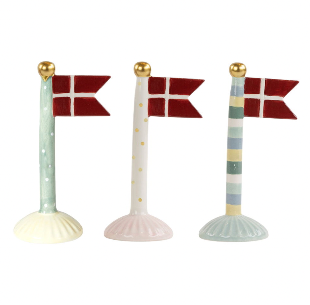 Vlag keramiek – Mix H 14 cm