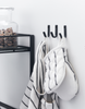 Haken Bath black - 3 stuks