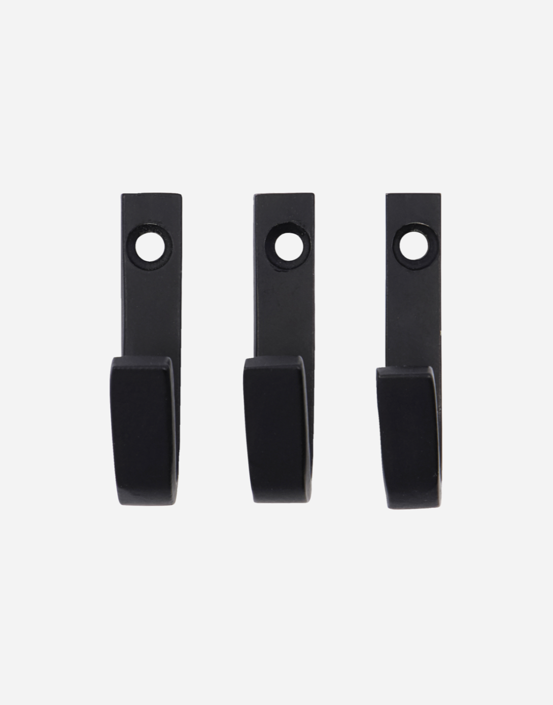 Haken Bath black - 3 stuks