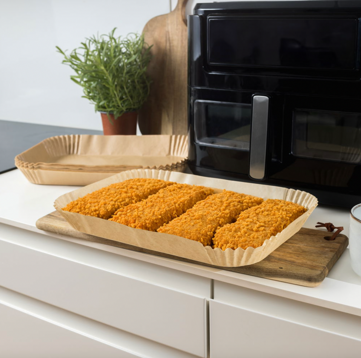 Airfryer bakvormpjes, dubbele lade - 50 st.