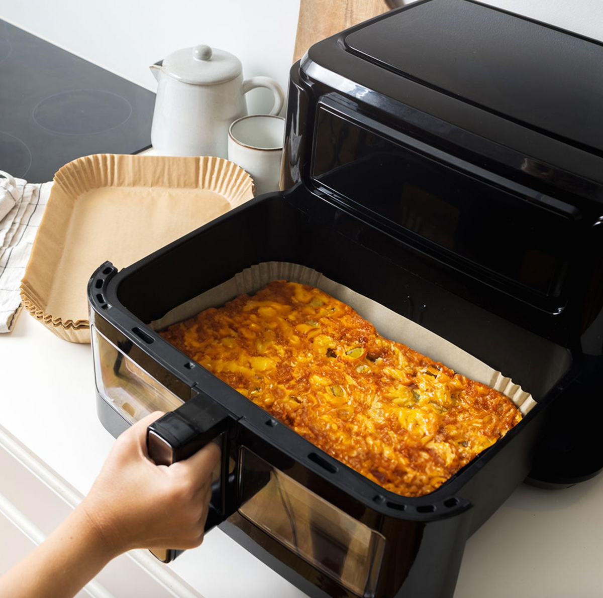 Airfryer bakvormpjes, dubbele lade - 50 st.