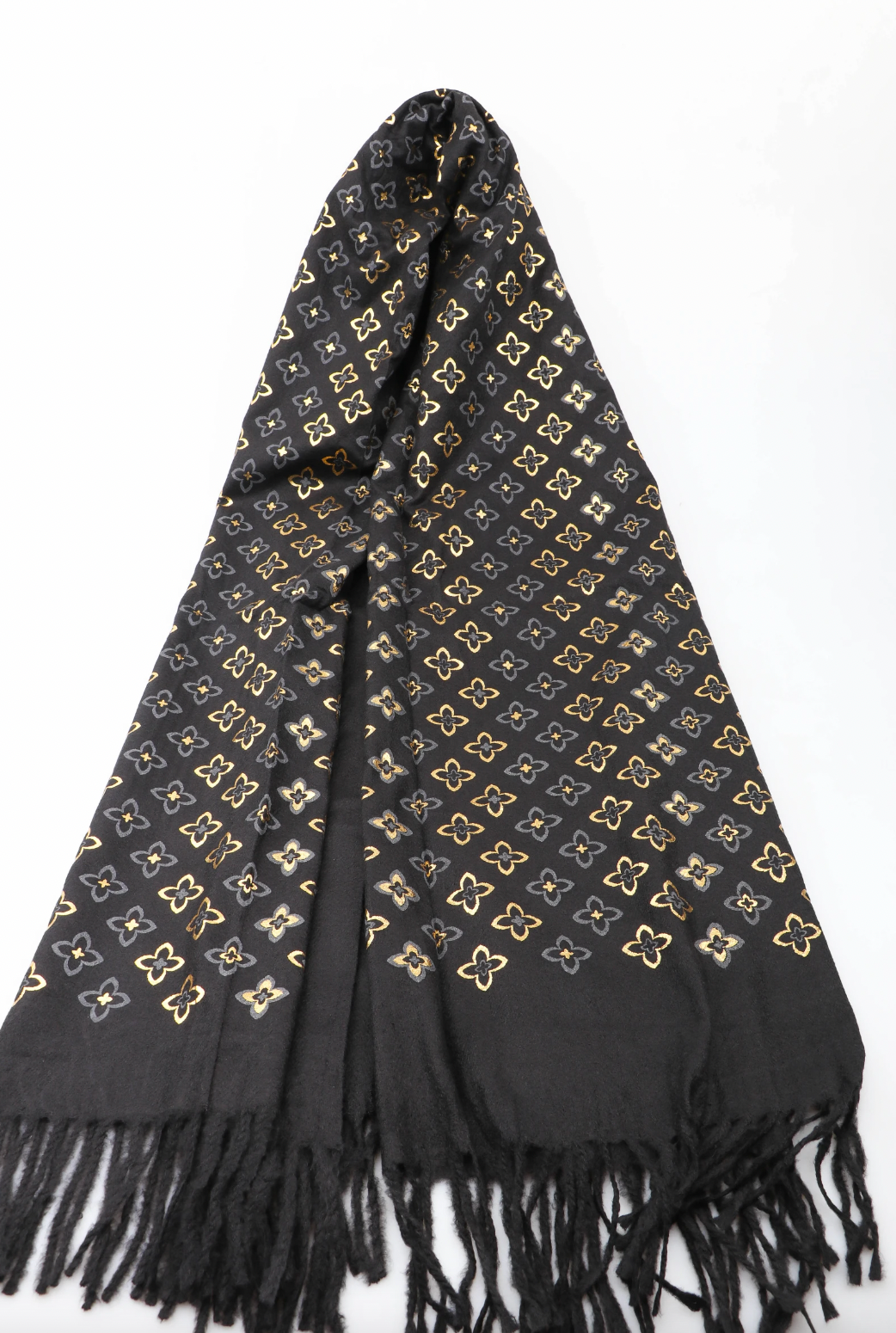 Sjaal - Black / Gold