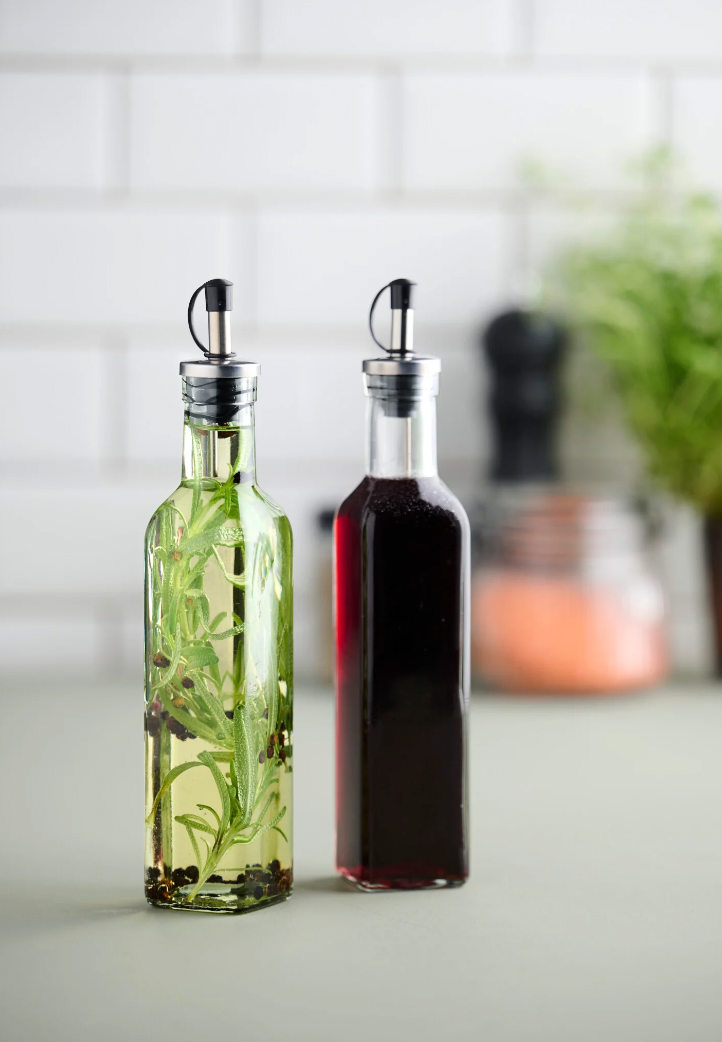 Olie- en azijnset 250 ml - Set van 2 stuks