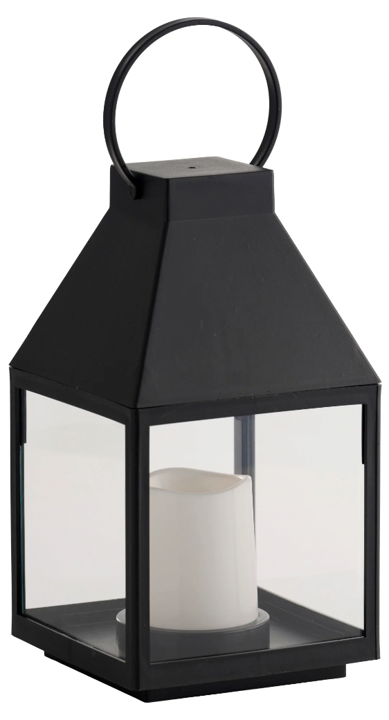 Lantaarn met LED blokkaars