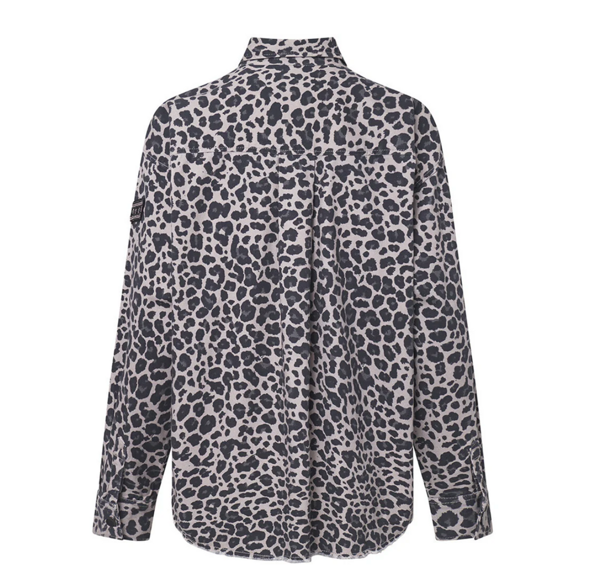 Trendy blouse - Grey leopard