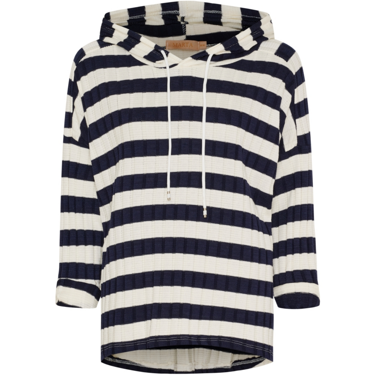 Blouse met capuchon - Navy