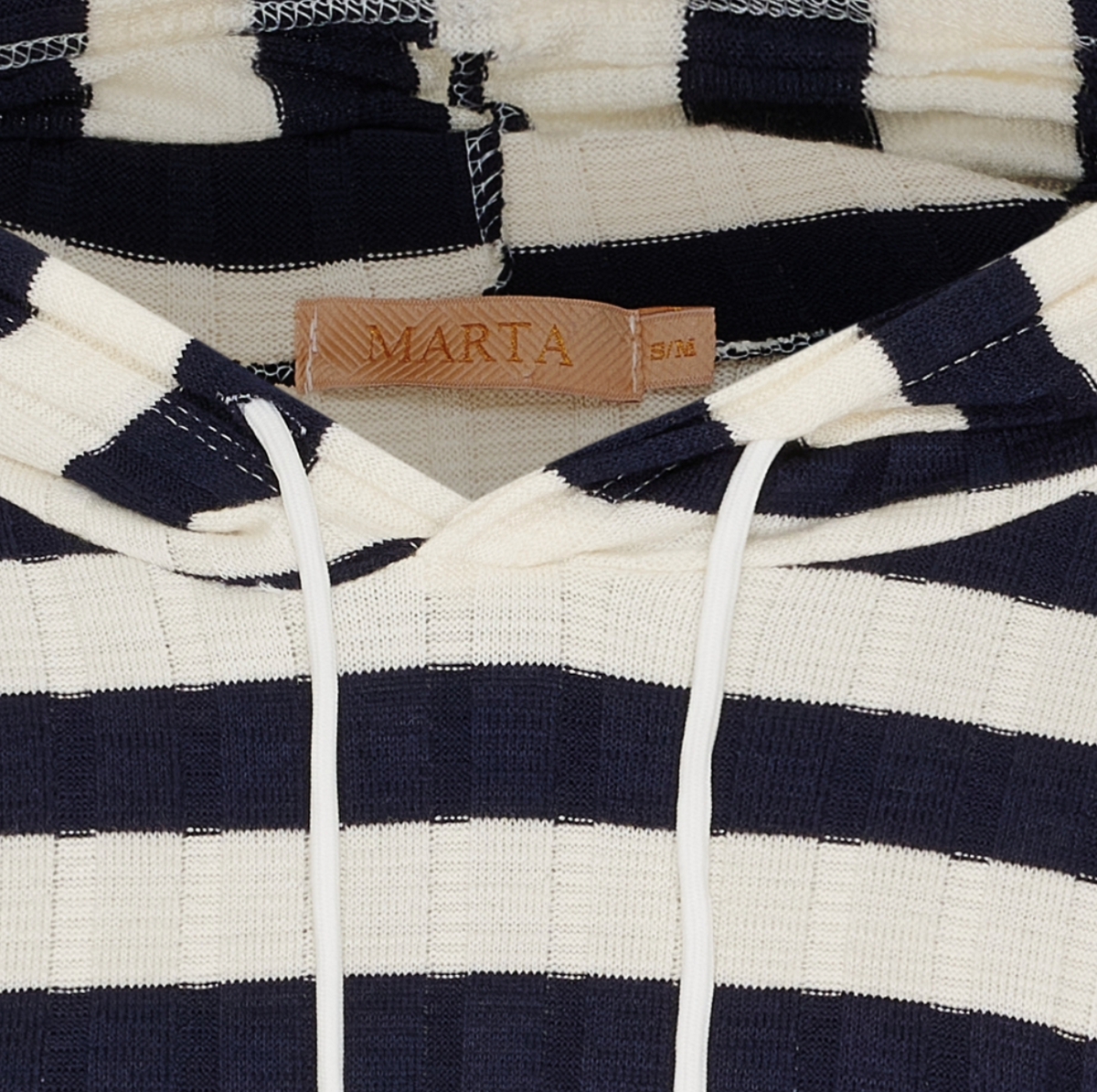 Blouse met capuchon - Navy