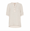 Shirtblouse Vera linnenmix - Naturel