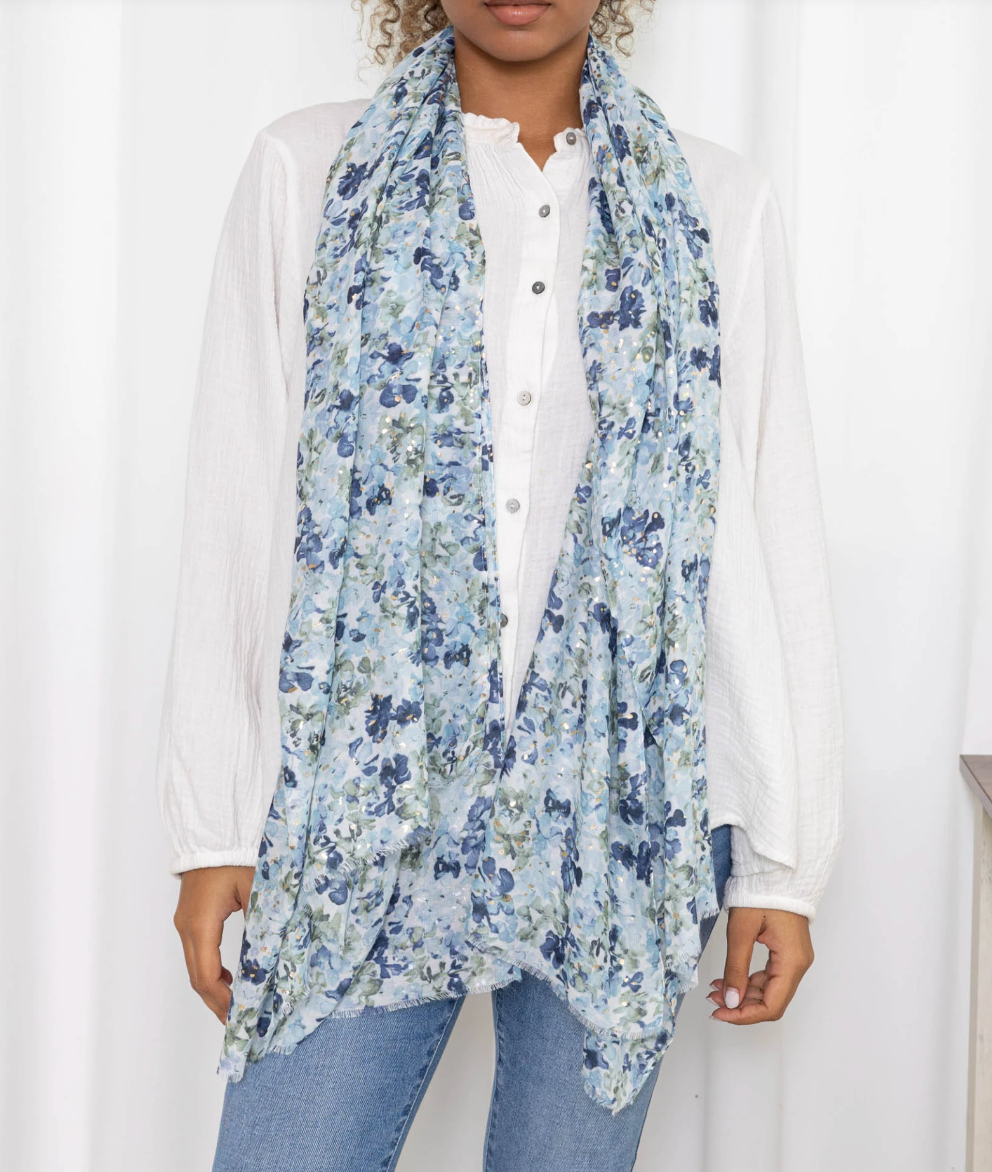 Sjaal Nelly Blue