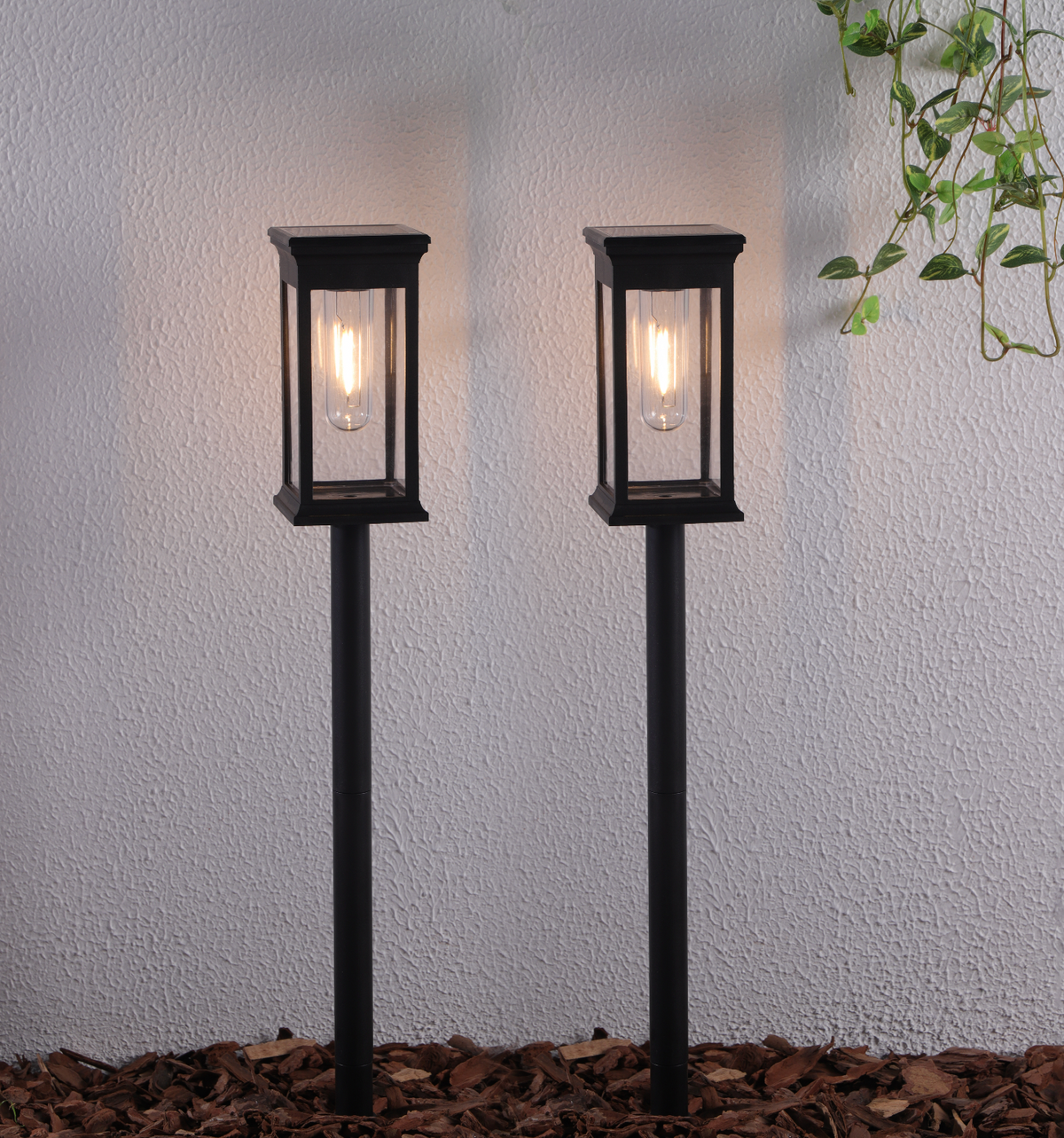 Tuinslamp MIRA op zonne-energie – set van 2 stuks
