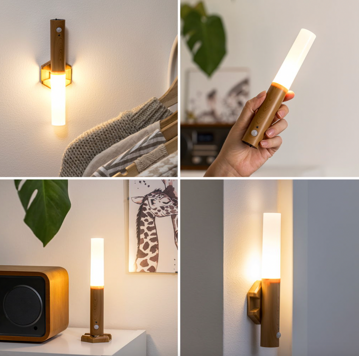 Verplaatsbare sensorlamp - 2 st.