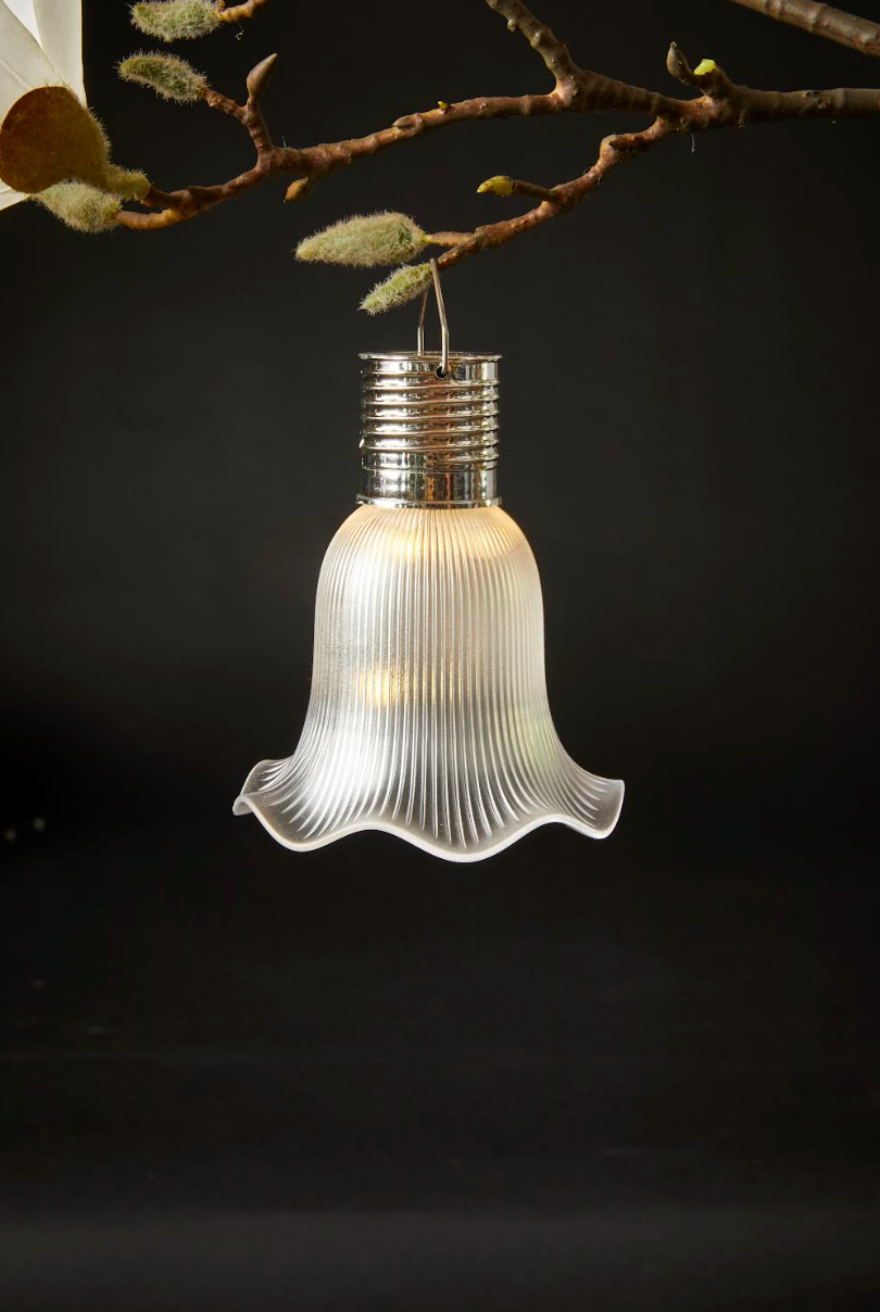 Hanglamp flower op zonne-energie - White