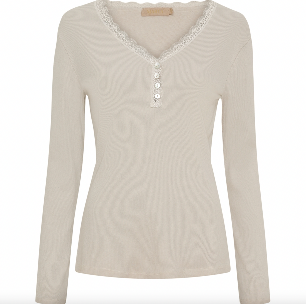 Blouse Masha m. Knopen - Beige