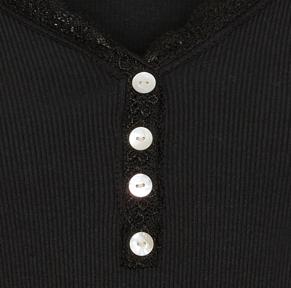 Blouse Masha m. knopen - Black