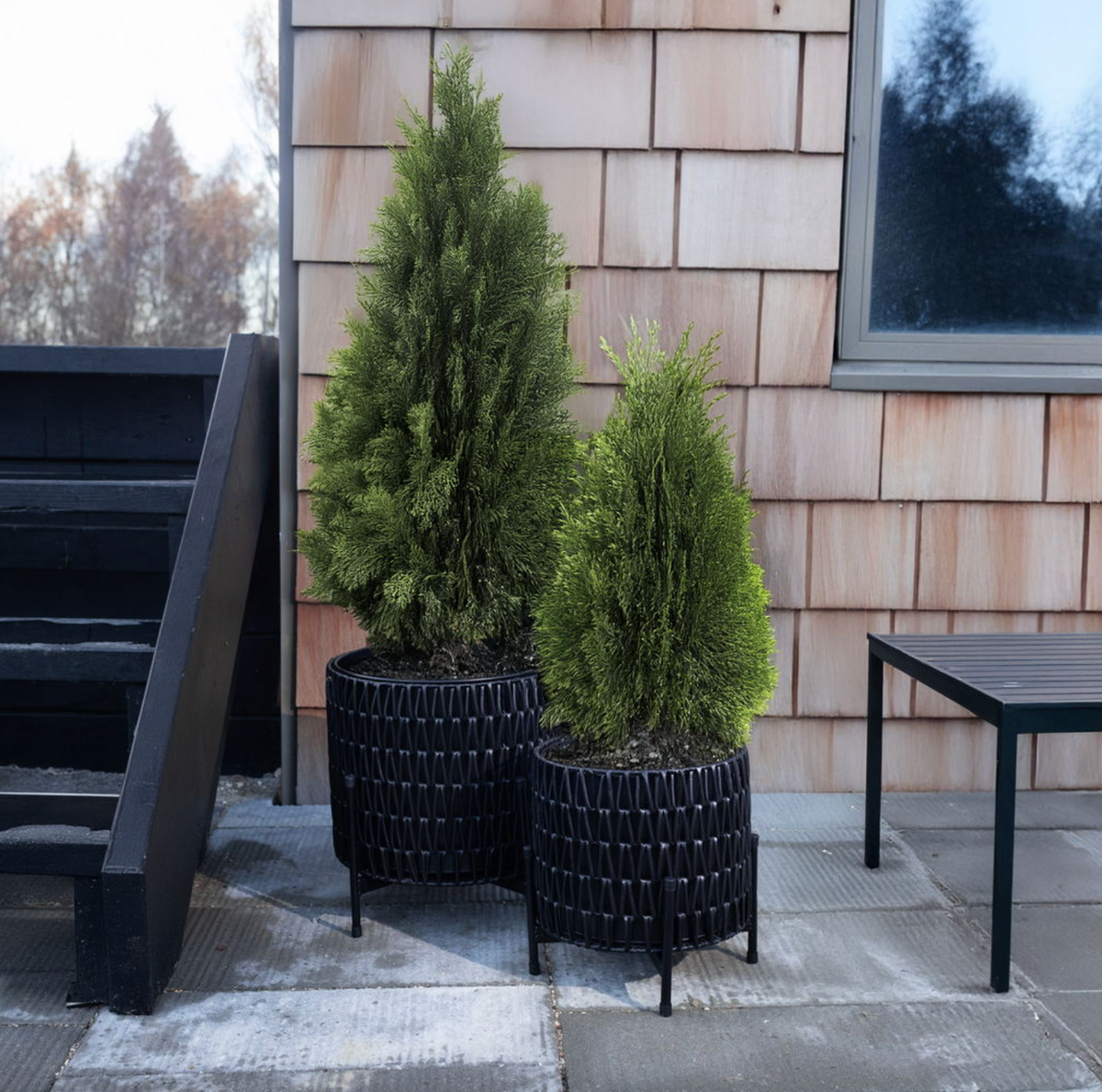 Plantenmanden set van 2 manden.