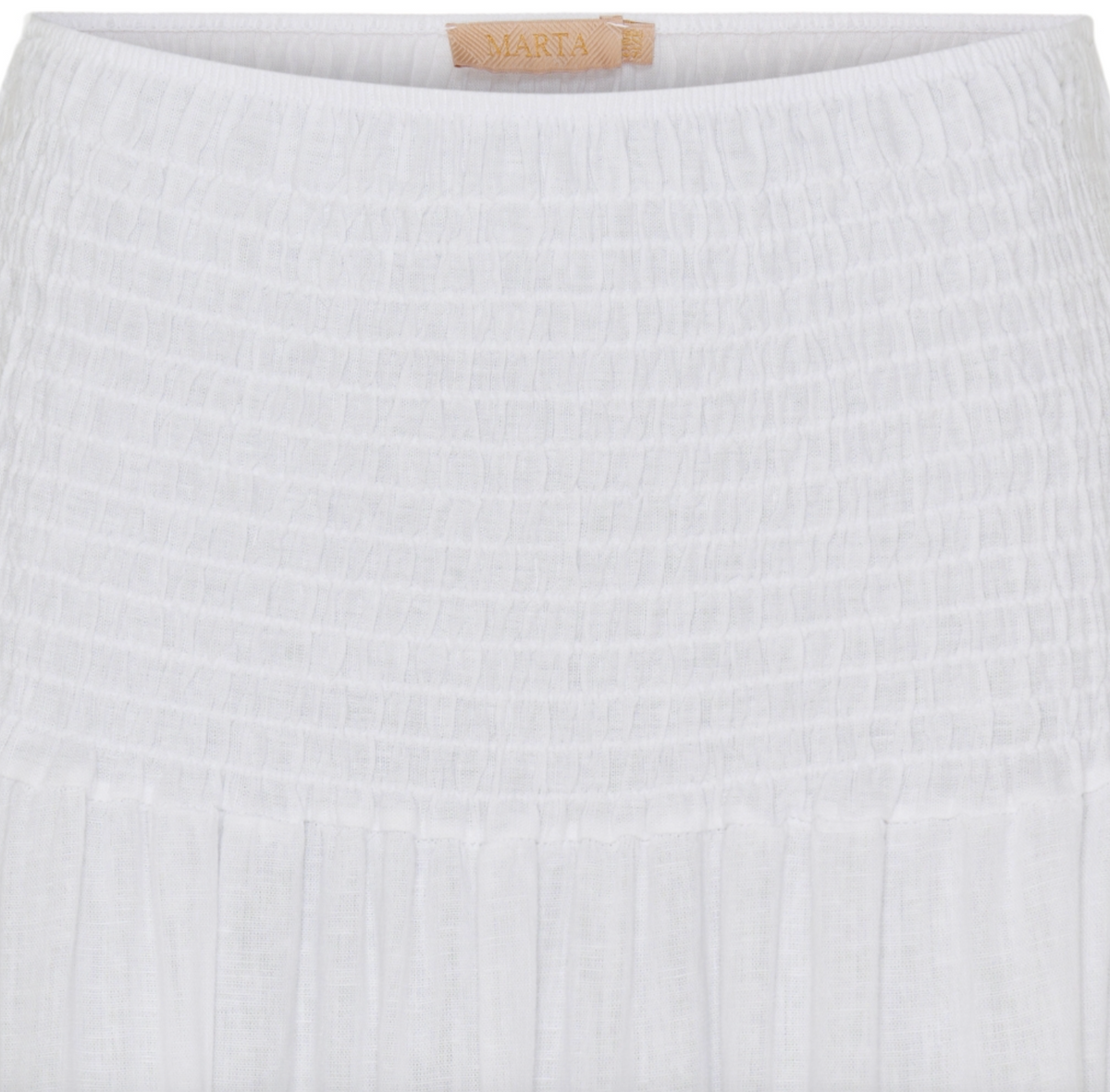 Rok Linnenmix - Solid white