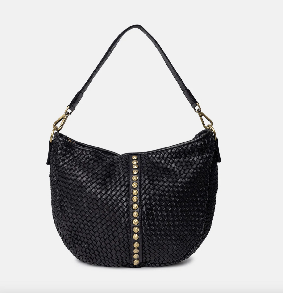 Crossover JOMA vlechtwerk en studs - Black