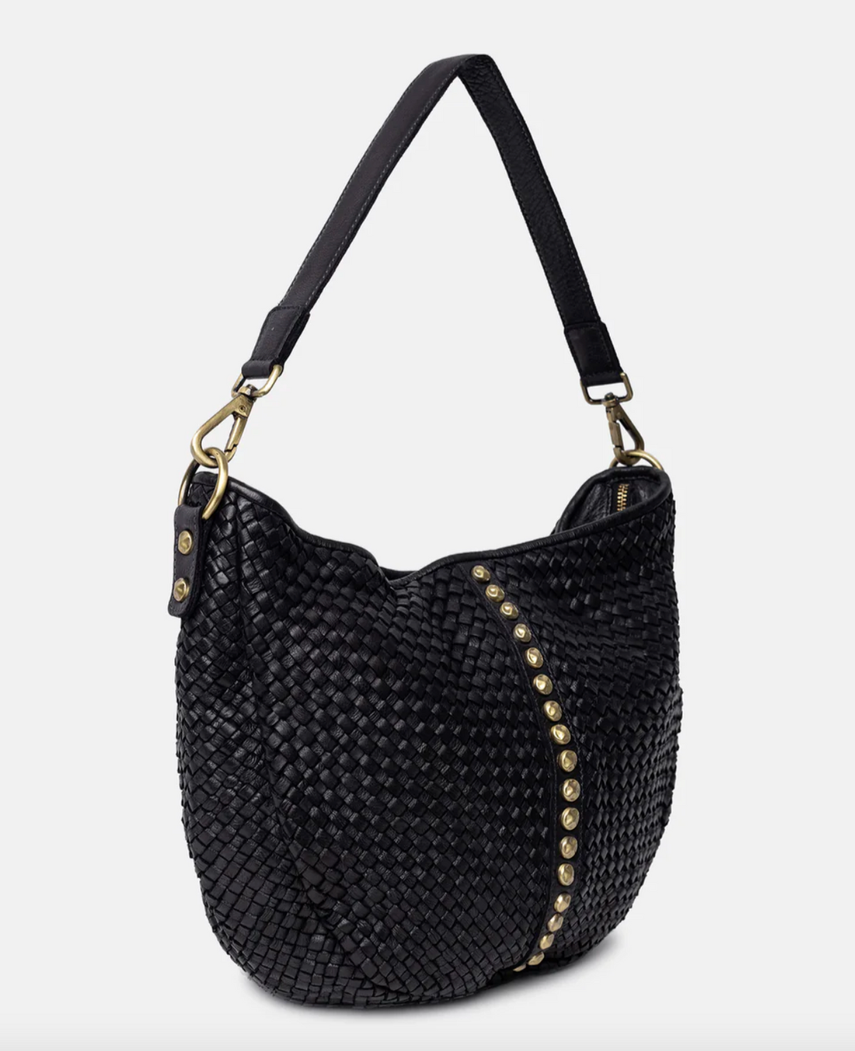 Crossover JOMA vlechtwerk en studs - Black