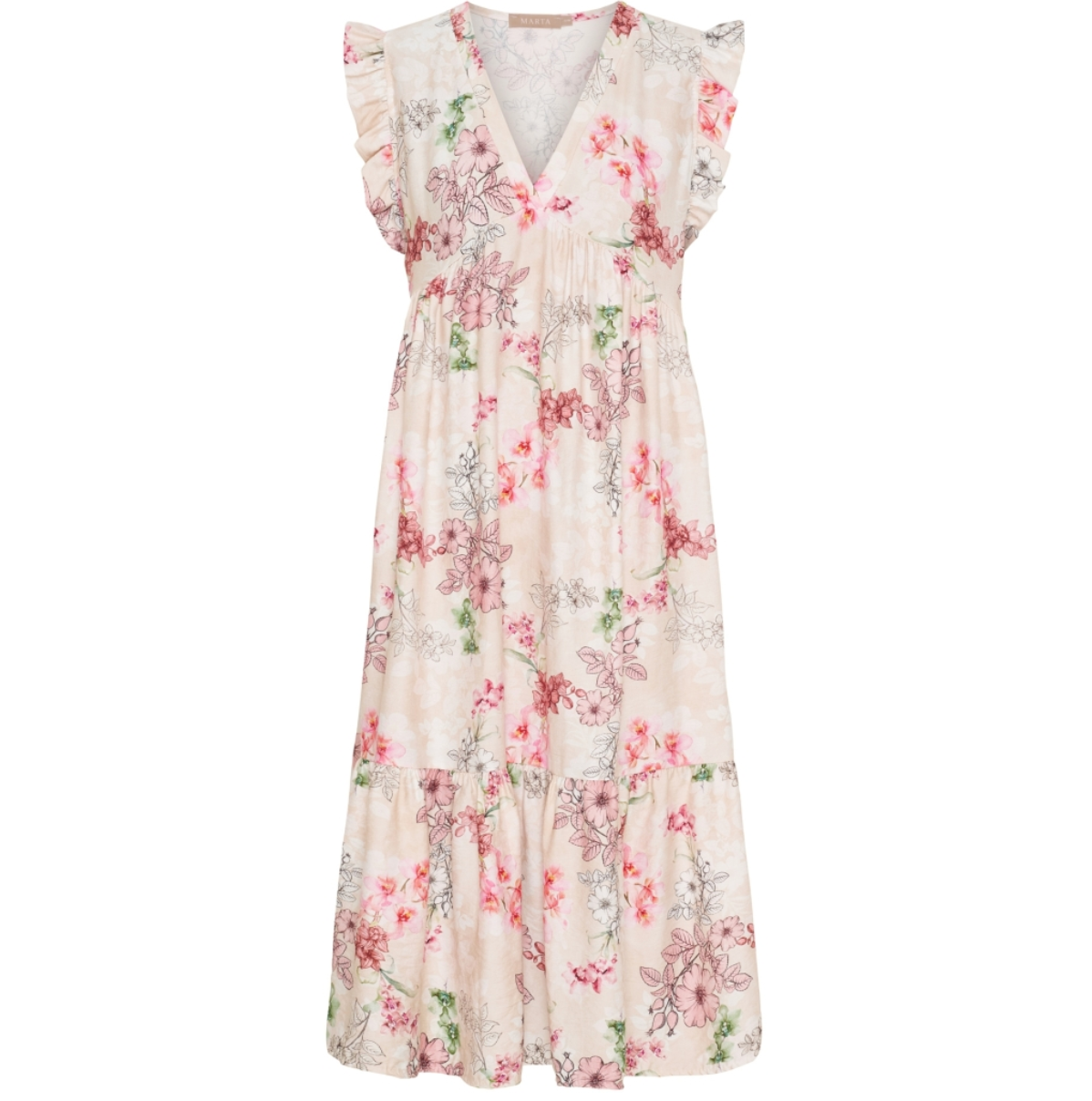 Jurk Anika Rose flower