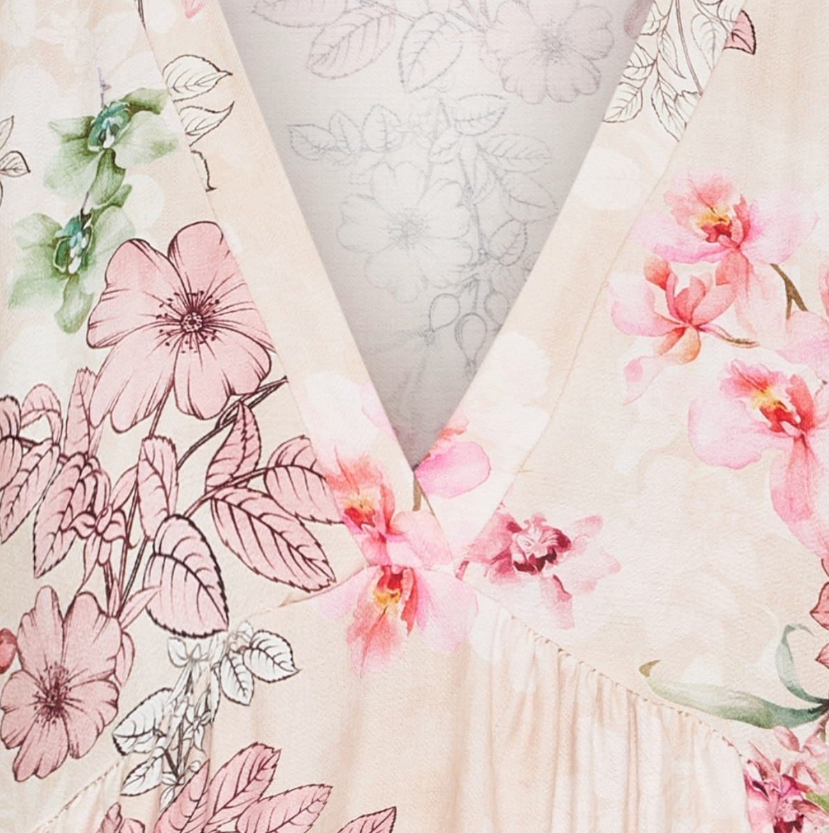 Jurk Anika Rose flower