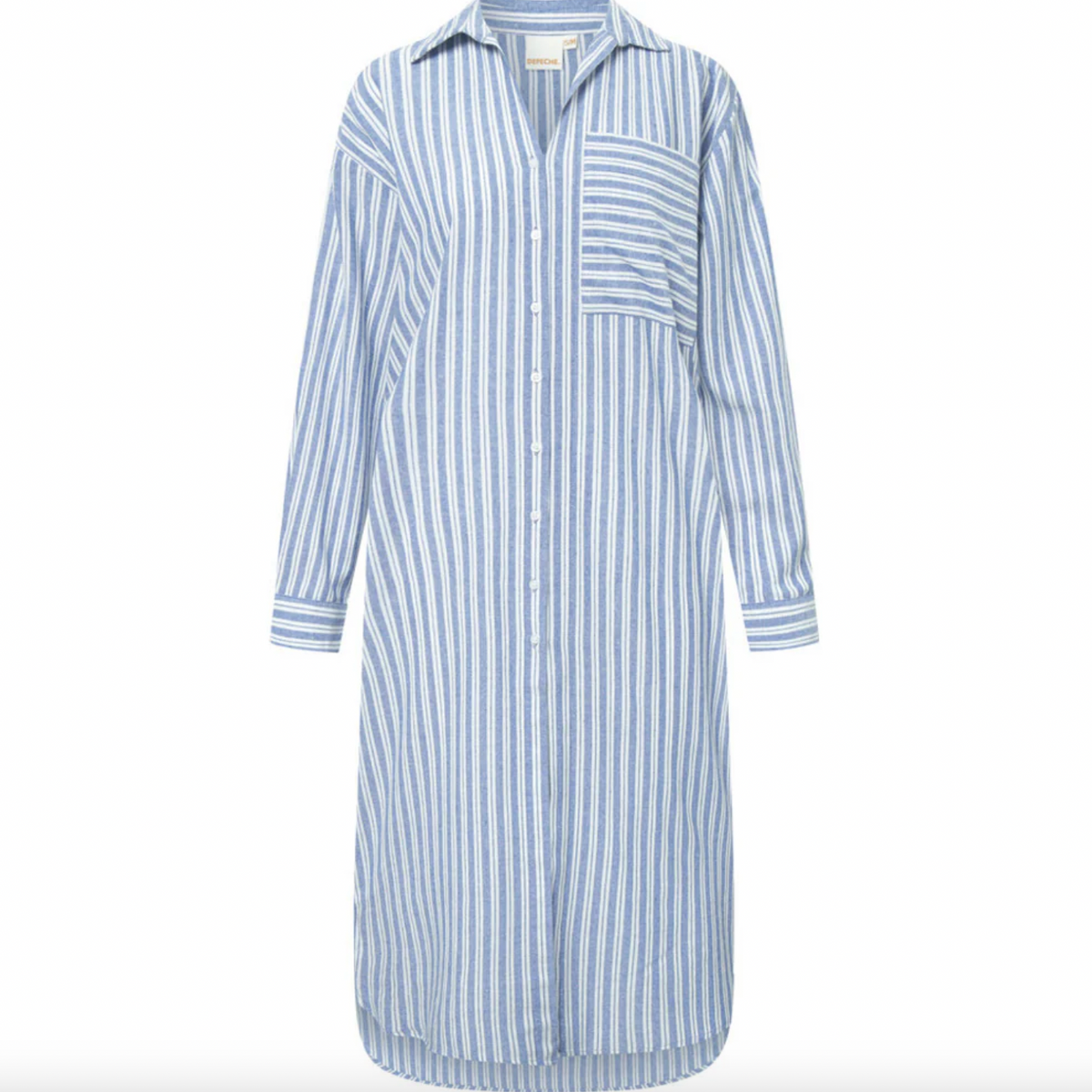 Blousejurk Summer strip cotton