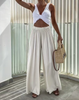 Broek viscose beige