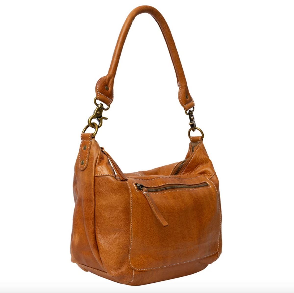 Schoudertas Naomi small - Cognac