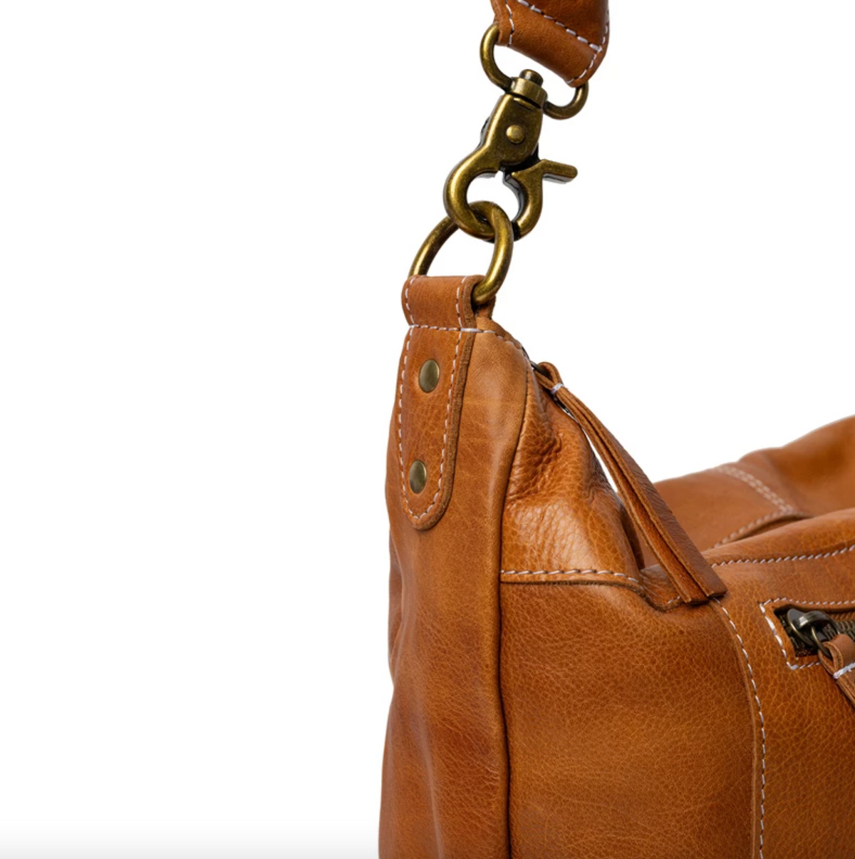 Schoudertas Naomi small - Cognac