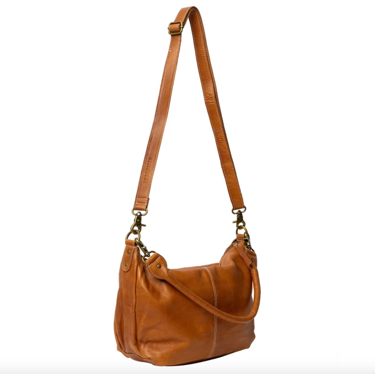 Schoudertas Naomi small - Cognac