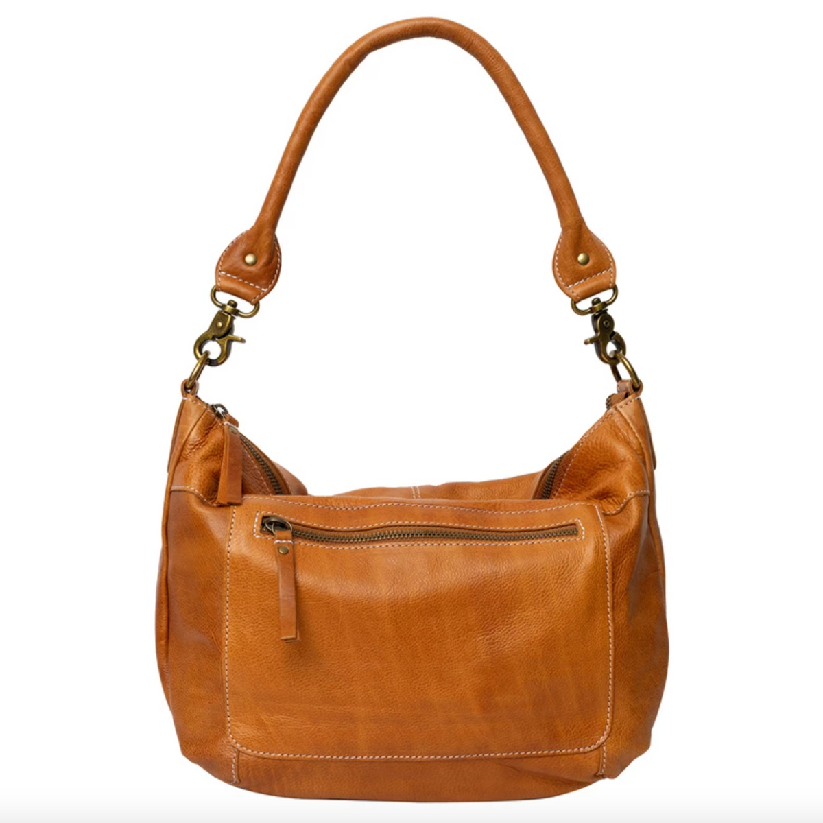 Schoudertas Naomi small - Cognac