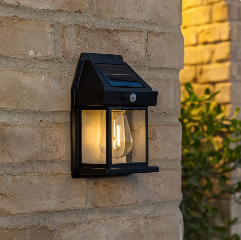 Zonne-buitenlamp voor aan de muur - met sensor