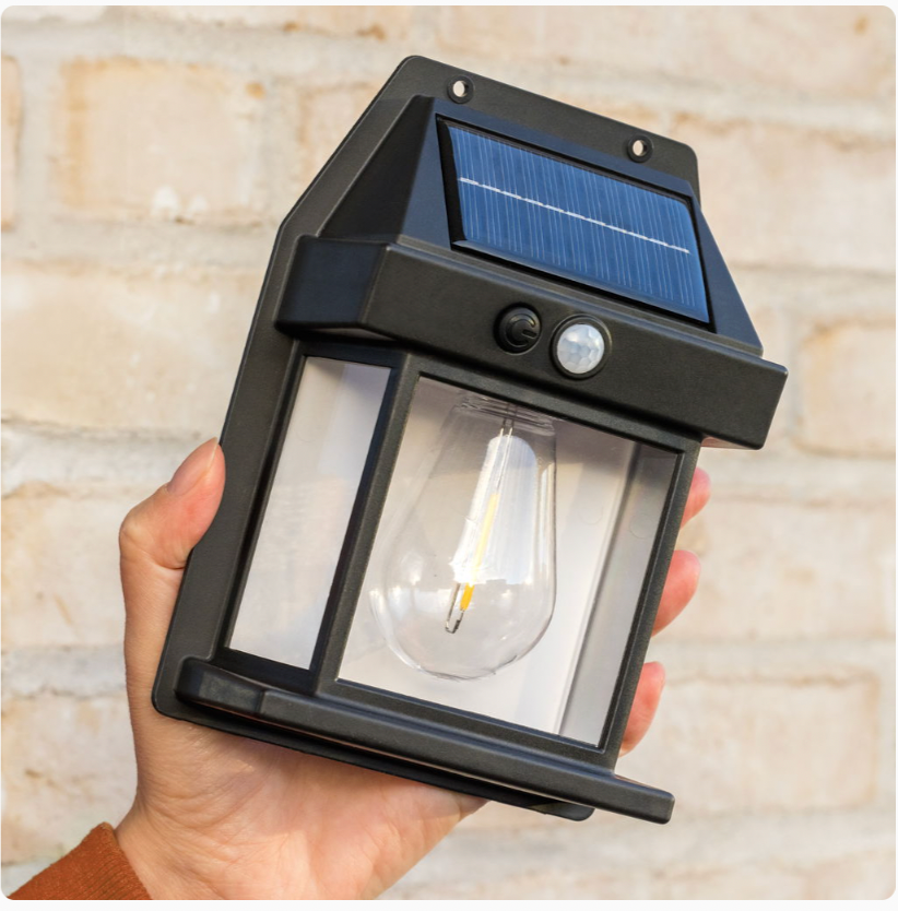 Zonne-buitenlamp voor aan de muur - met sensor